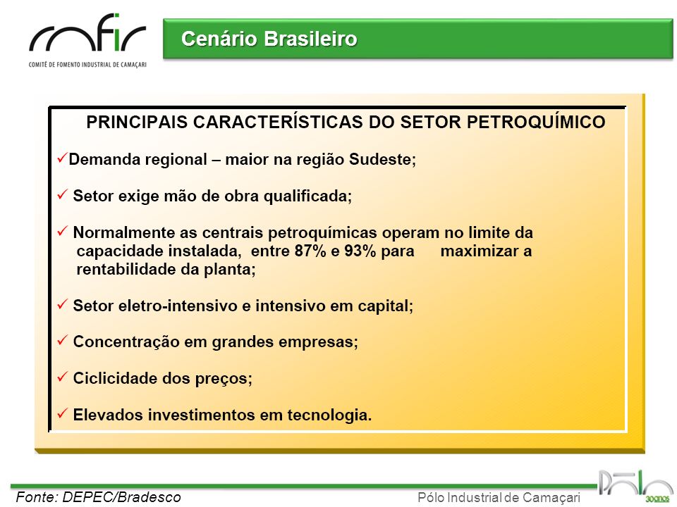 Cenário Brasileiro Fonte: DEPEC/Bradesco