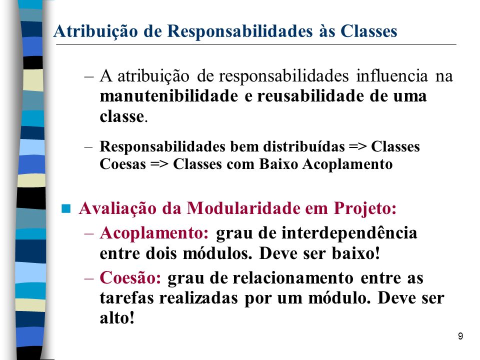 Atribuição de Responsabilidades às Classes