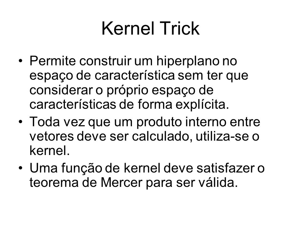 Kernel Trick