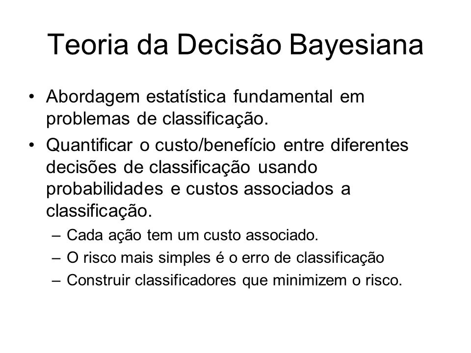Teoria da Decisão Bayesiana