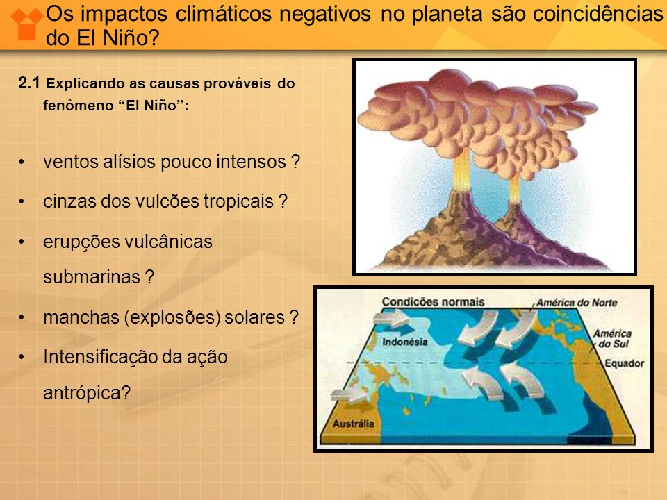 Os impactos climáticos negativos no planeta são coincidências do El Niño