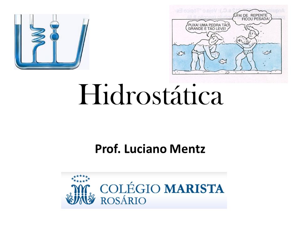 Hidrostática Prof. Luciano Mentz