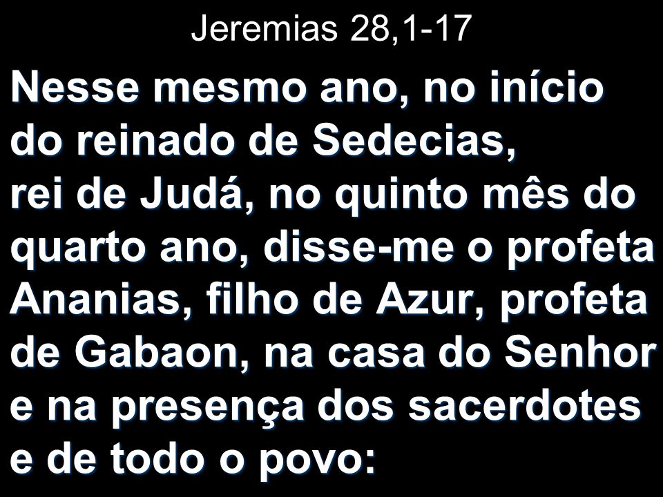 Jeremias 28,1-17
