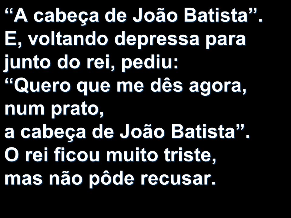 A cabeça de João Batista
