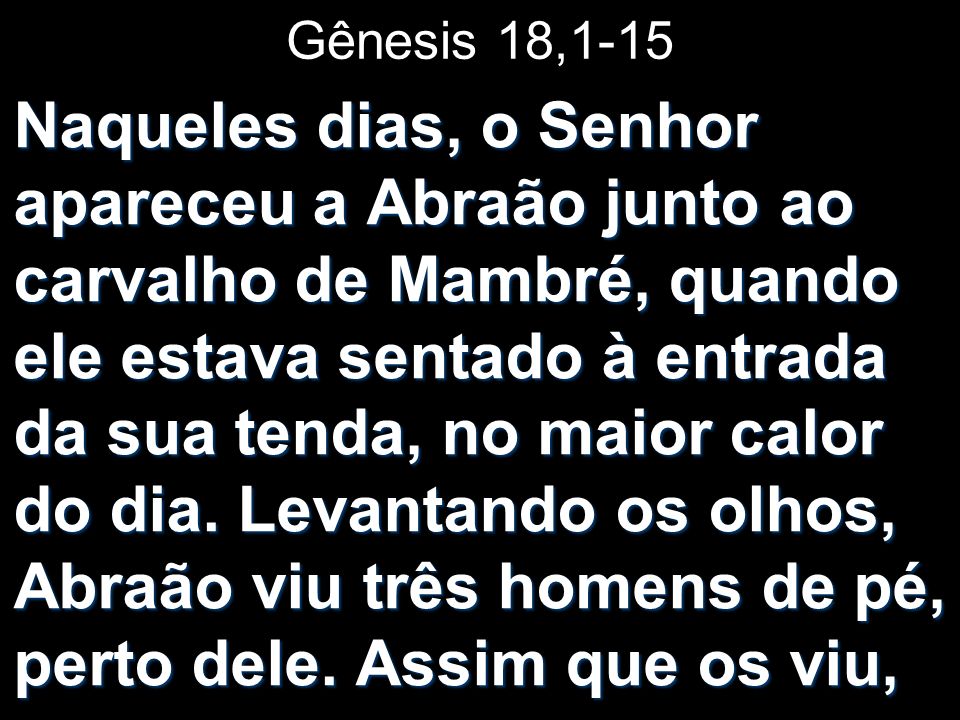 Gênesis 18,1-15