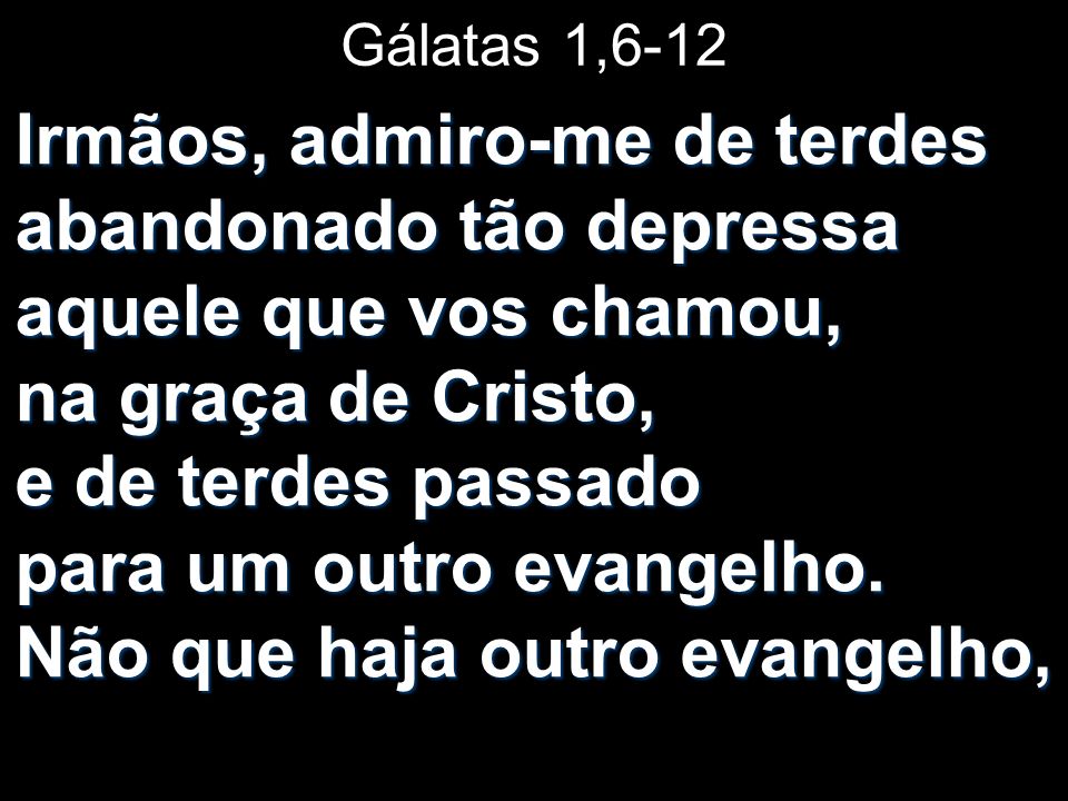 Gálatas 1,6-12