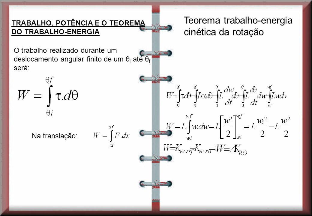 Teorema trabalho-energia cinética da rotação