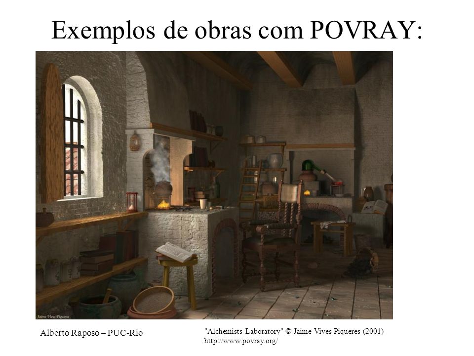 Exemplos de obras com POVRAY:
