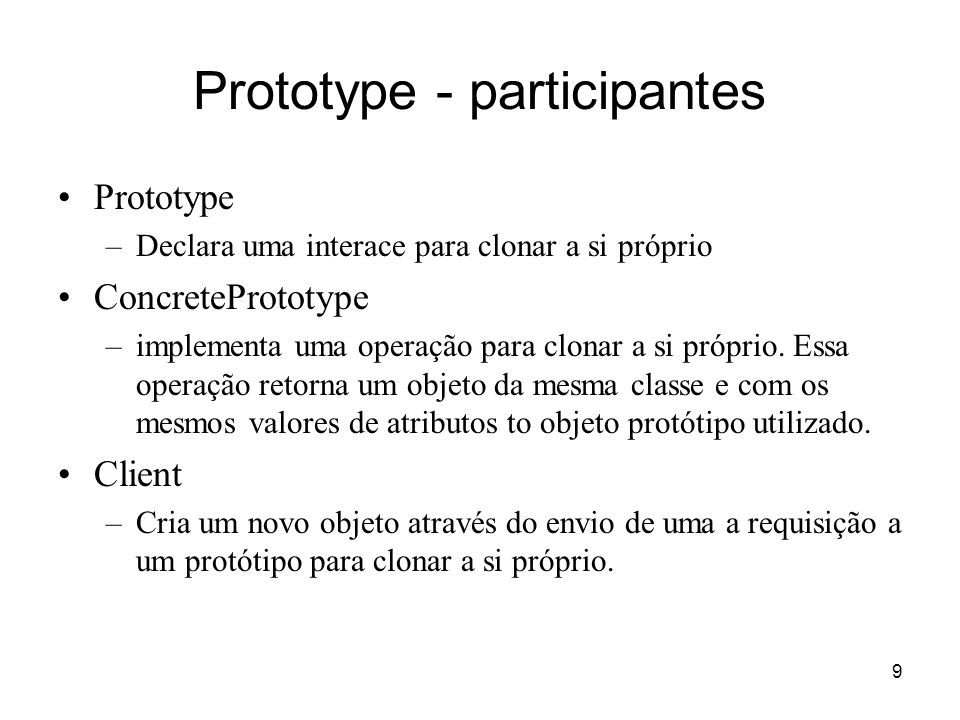 Prototype - participantes