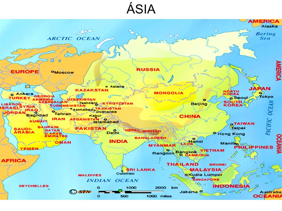Asia area. Северная Азия на карте. Границы Северной Азии.
