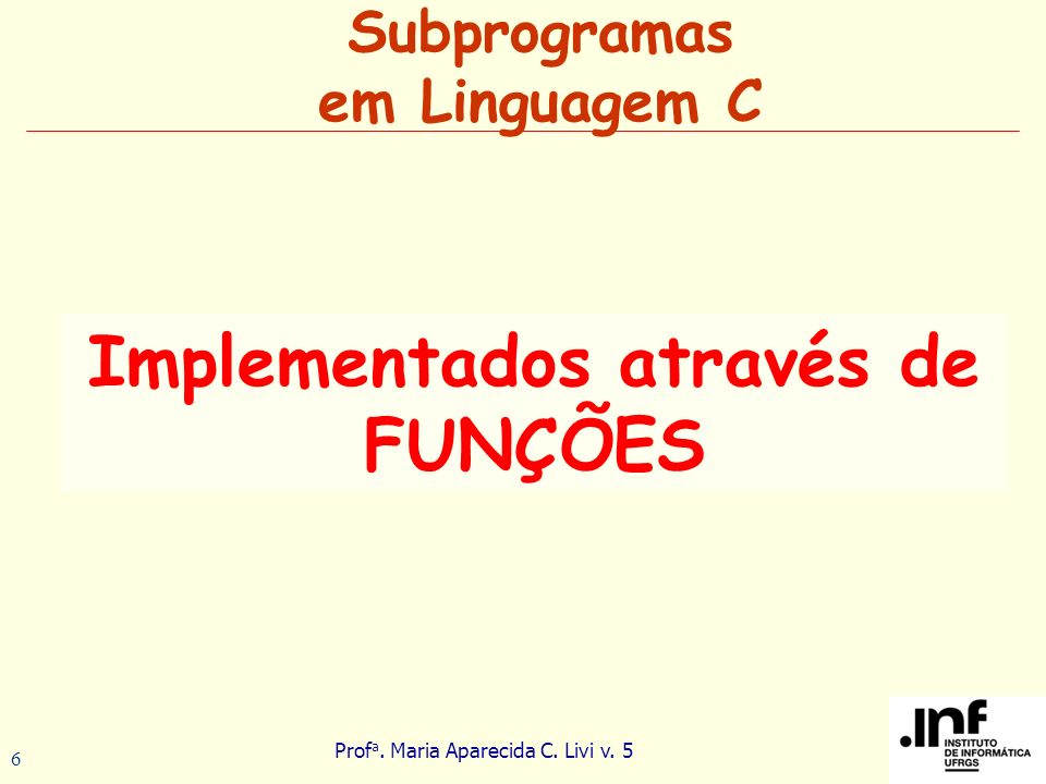 Subprogramas em Linguagem C