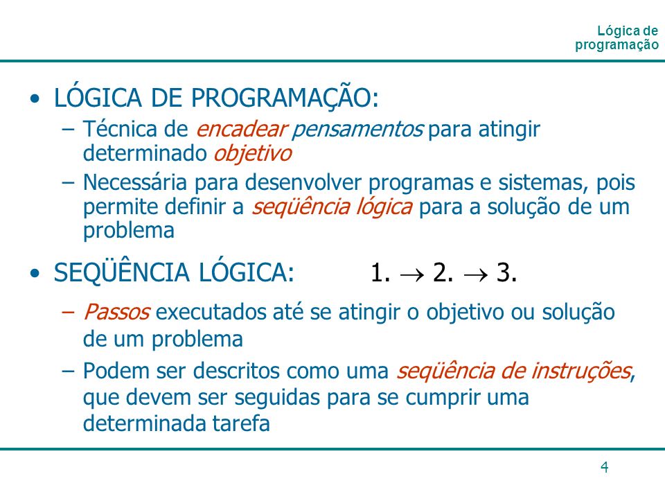 Programação - Act 1: Introdução à lógica
