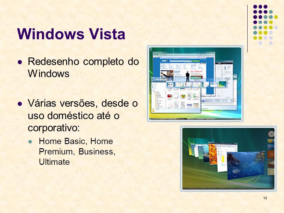 Windows Vista Redesenho completo do Windows