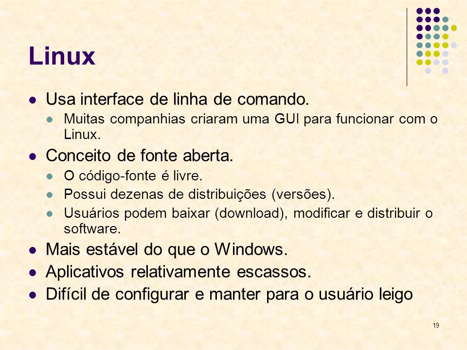 Linux Usa interface de linha de comando. Conceito de fonte aberta.