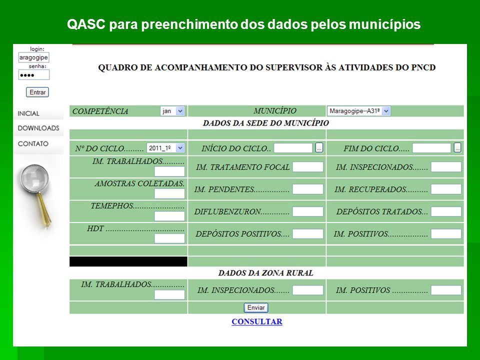 QASC para preenchimento dos dados pelos municípios