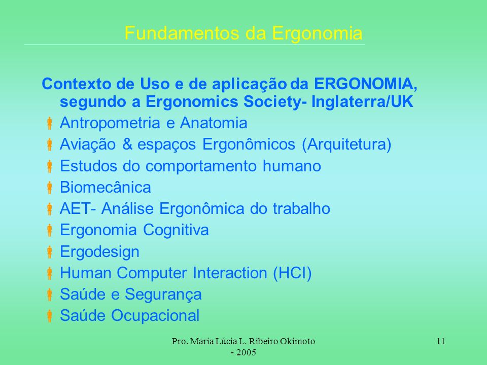 Fundamentos da Ergonomia