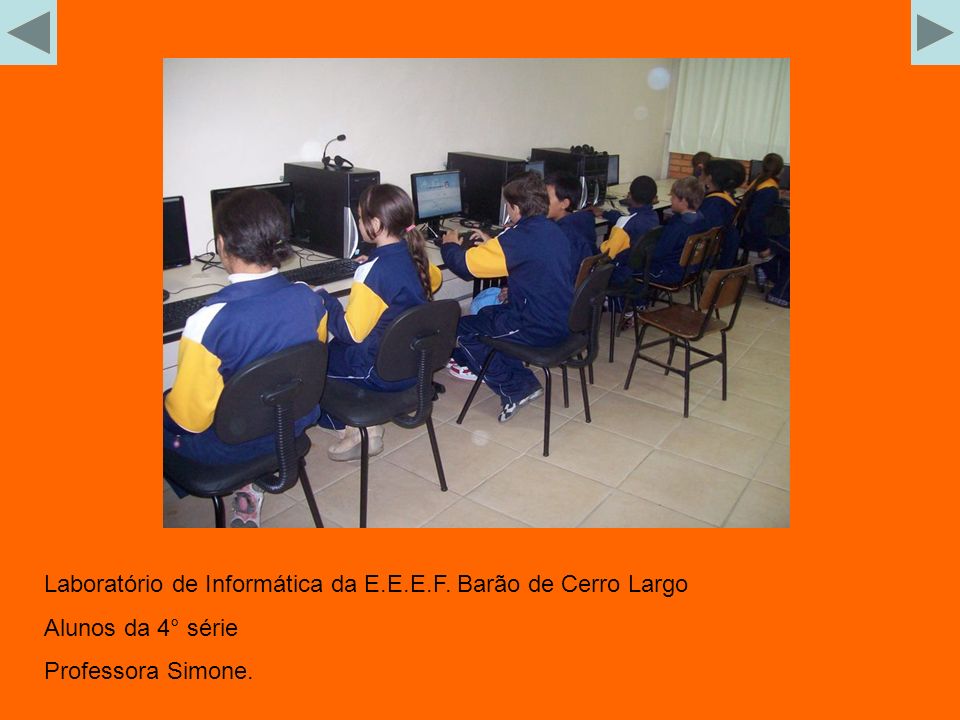 Laboratório de Informática da E.E.E.F. Barão de Cerro Largo