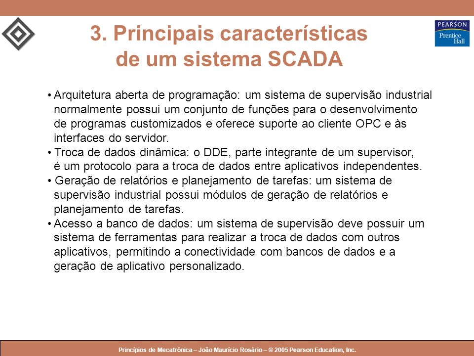 3. Principais características de um sistema SCADA