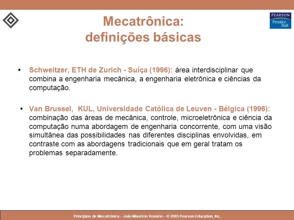 Mecatrônica: definições básicas