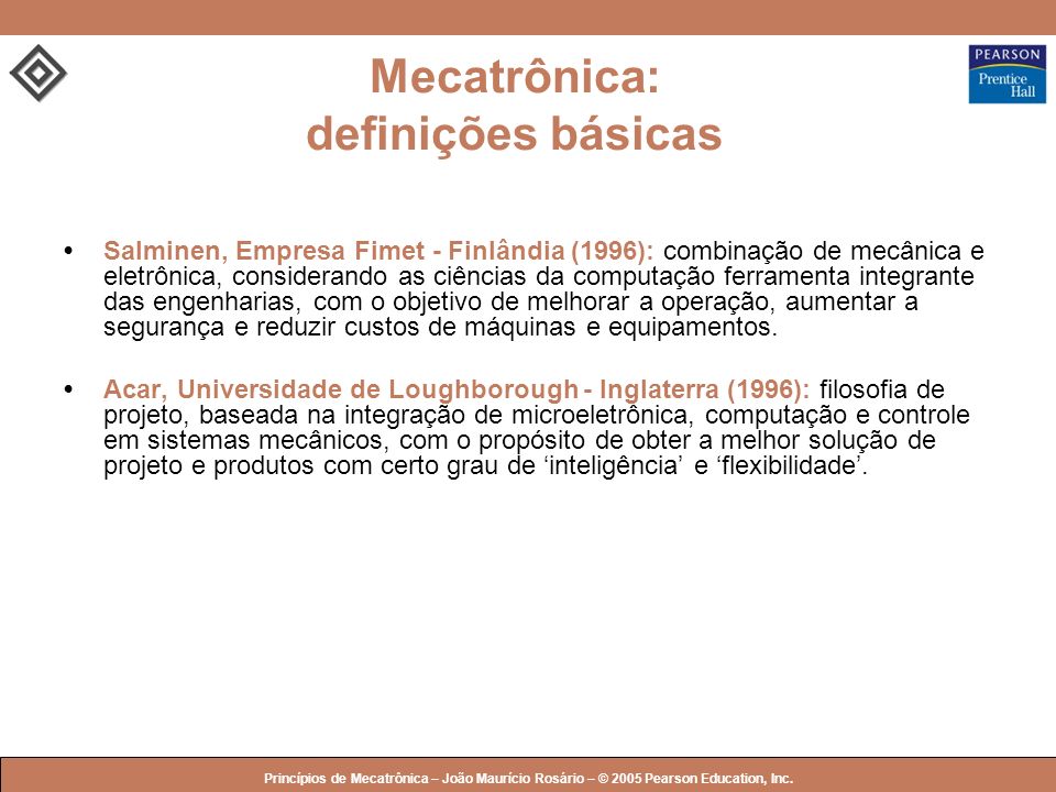 Mecatrônica: definições básicas