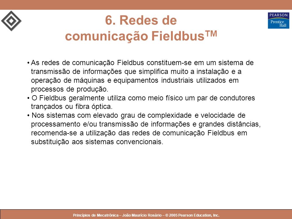 6. Redes de comunicação FieldbusTM