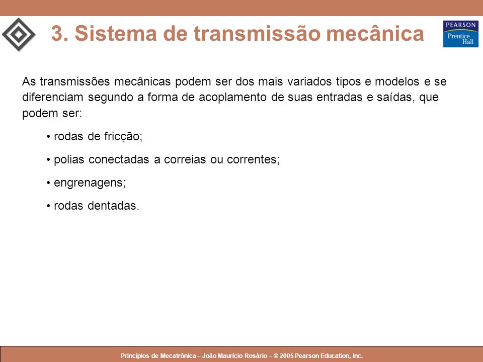 3. Sistema de transmissão mecânica