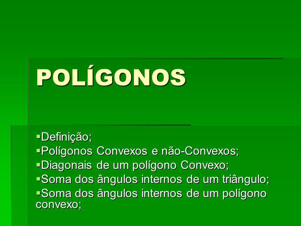 POLÍGONOS Definição; Polígonos Convexos e não-Convexos;