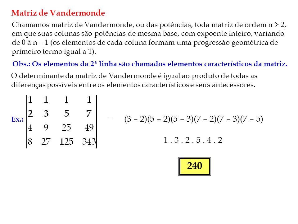 Matriz de Vandermonde