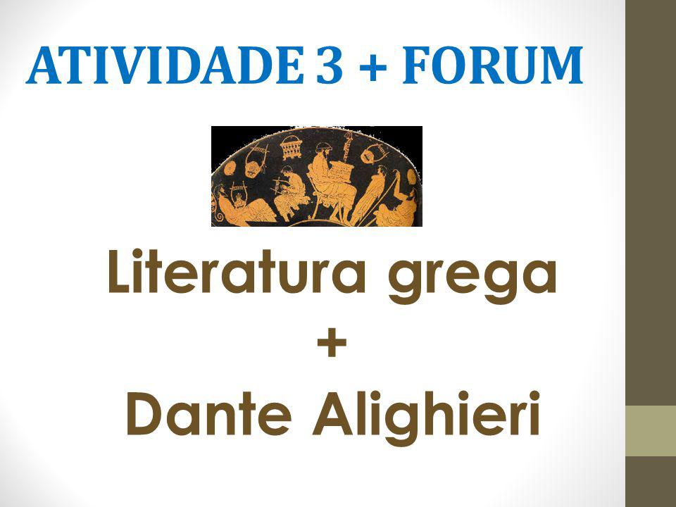 Literatura grega + Dante Alighieri