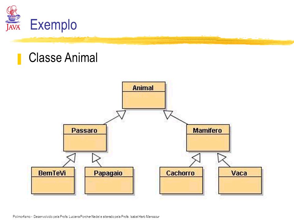 Exemplo Classe Animal
