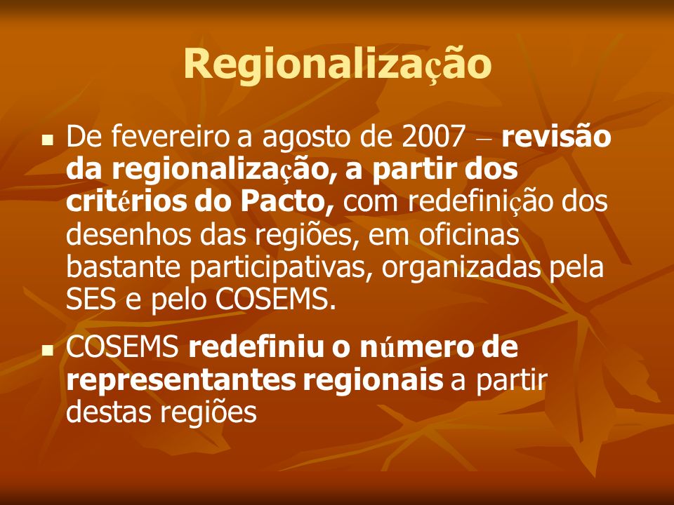 Regionalização