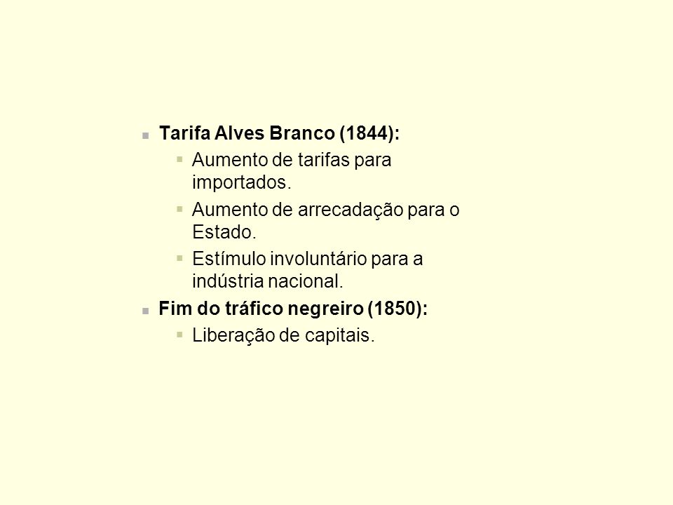 Tarifa Alves Branco (1844):