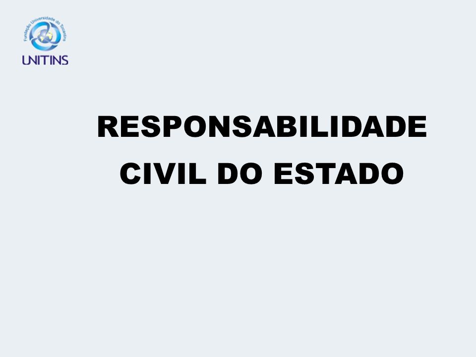 RESPONSABILIDADE CIVIL DO ESTADO