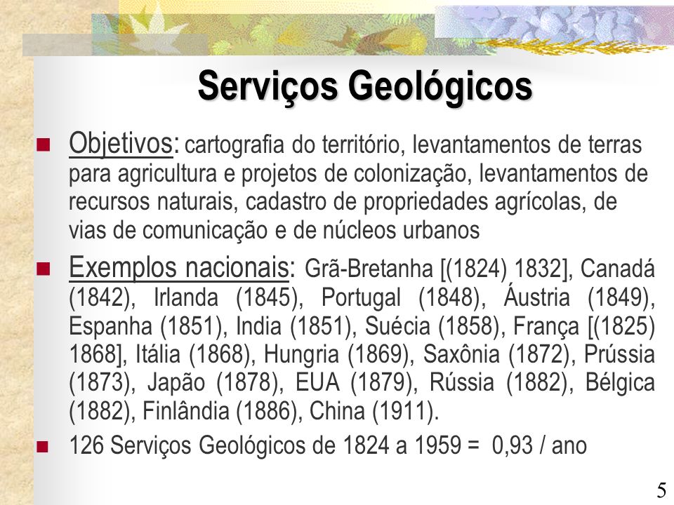 Serviços Geológicos