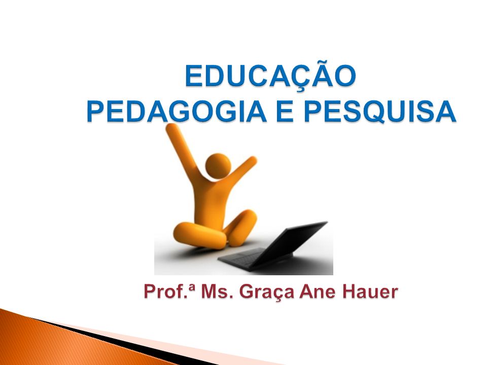 EDUCAÇÃO PEDAGOGIA E PESQUISA Prof.ª Ms. Graça Ane Hauer
