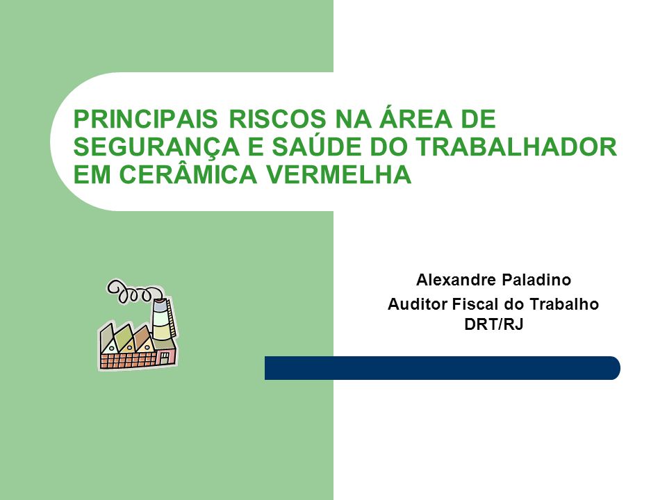 Alexandre Paladino Auditor Fiscal do Trabalho DRT/RJ