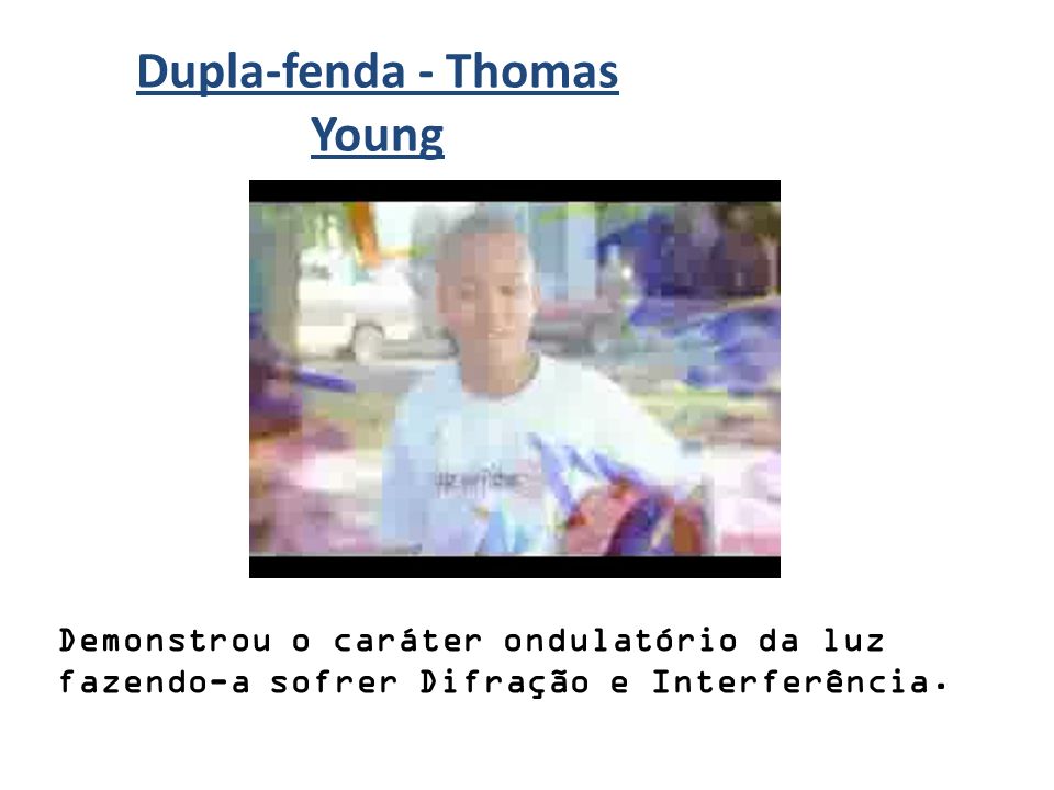 Dupla-fenda - Thomas Young