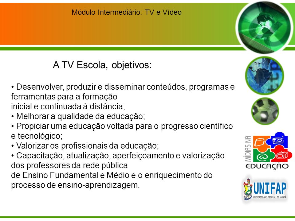 Módulo Intermediário: TV e Vídeo