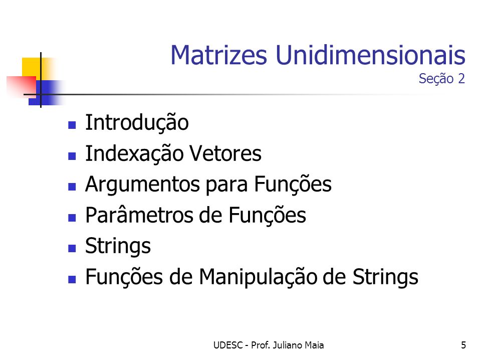 Matrizes Unidimensionais Seção 2
