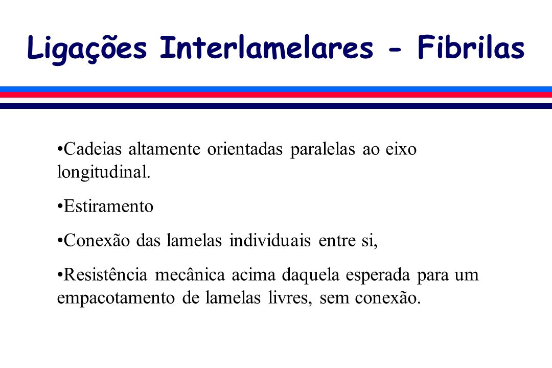 Ligações Interlamelares - Fibrilas