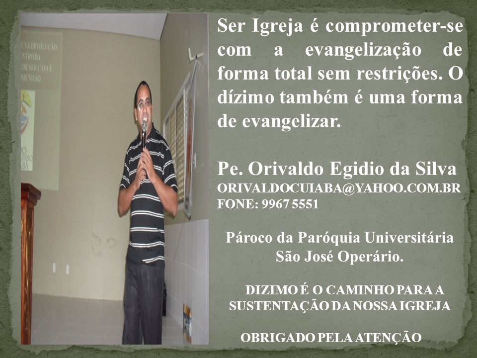 Pe. Orivaldo Egidio da Silva