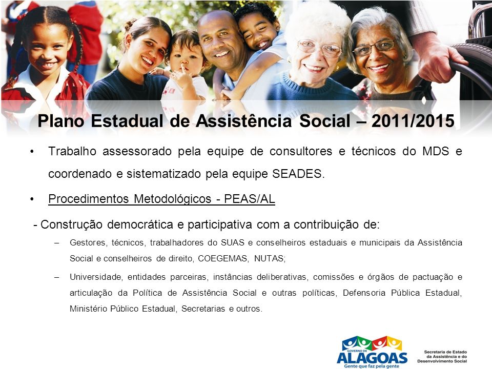 Plano Estadual de Assistência Social – 2011/2015