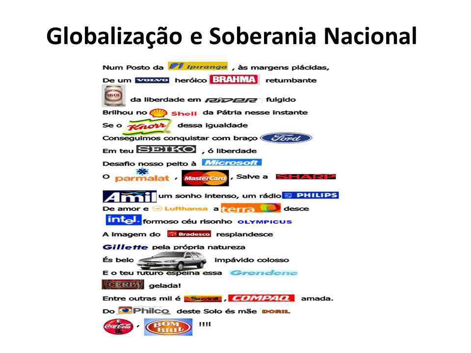 Globalização e Soberania Nacional