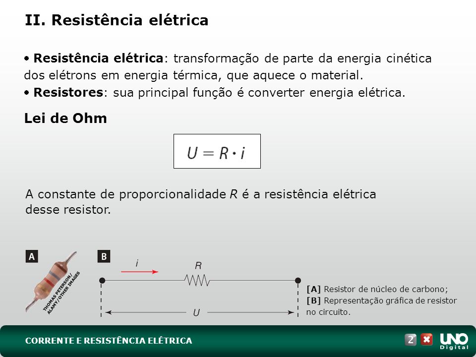 II. Resistência elétrica