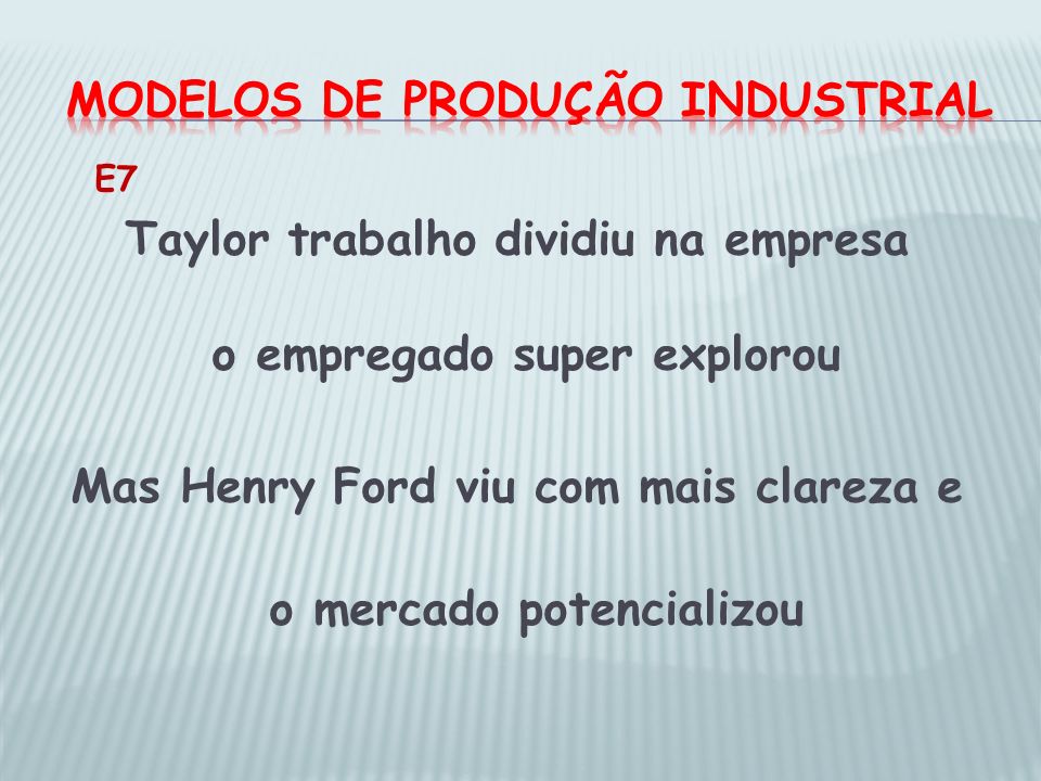 Modelos de produção industrial