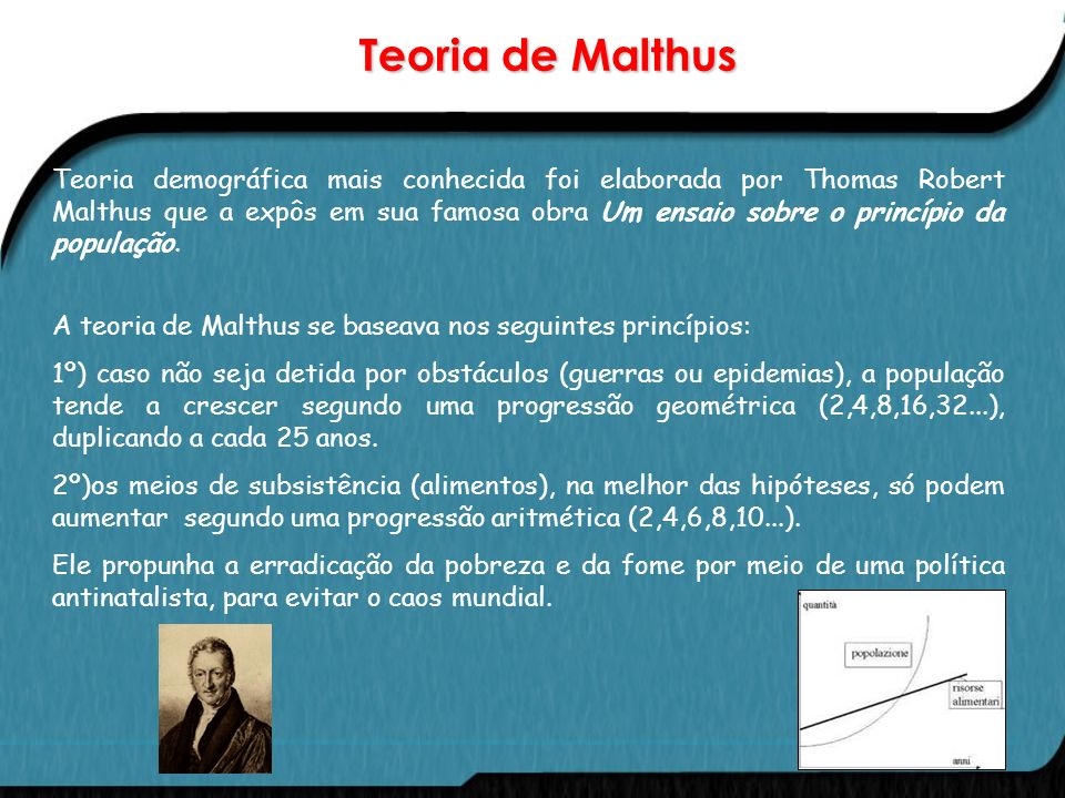 Teoria de Malthus