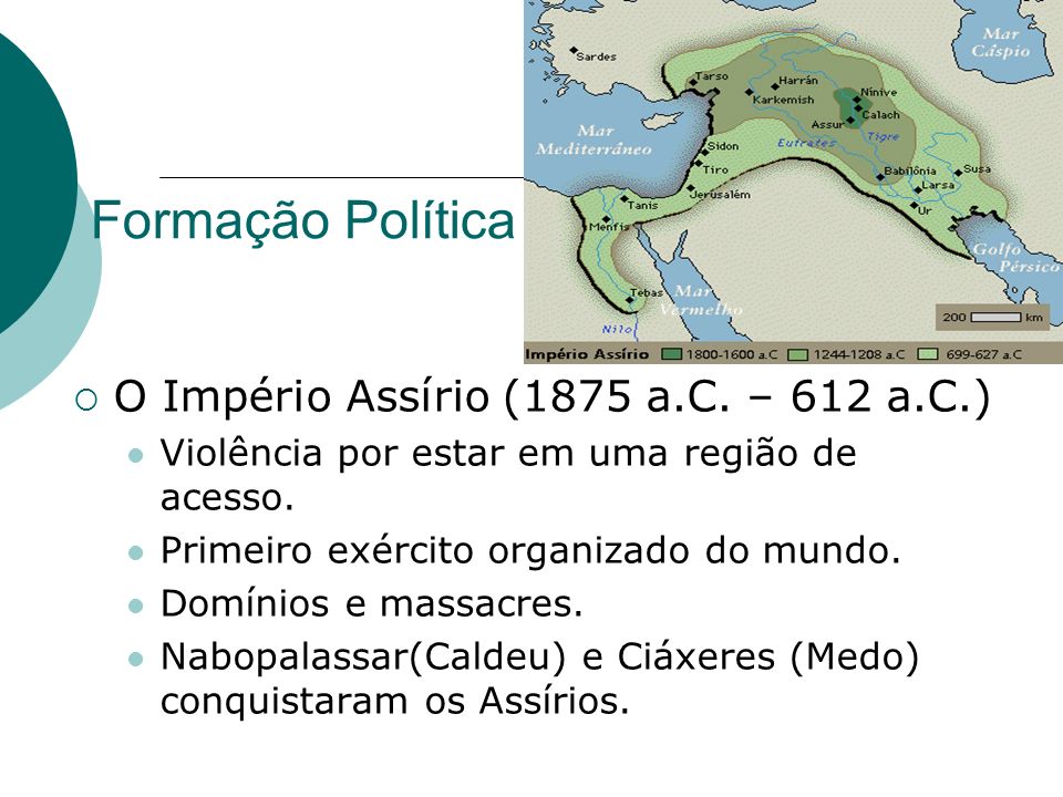 Formação Política O Império Assírio (1875 a.C. – 612 a.C.)