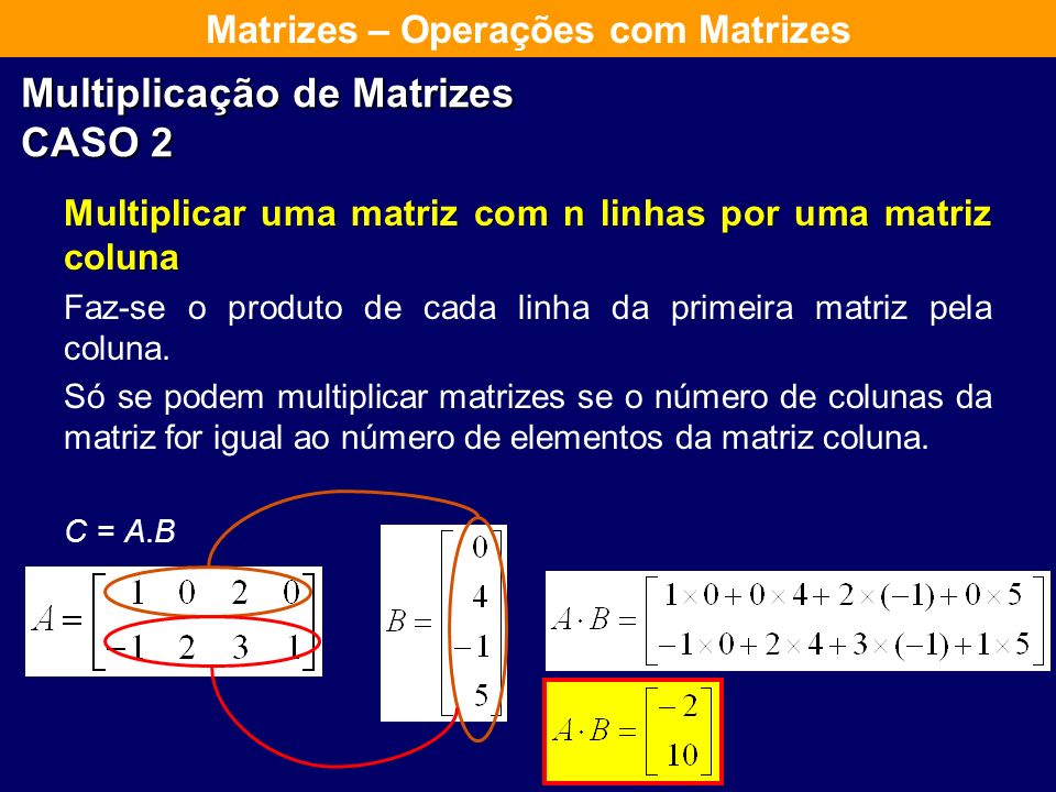 Multiplicação de Matrizes CASO 2