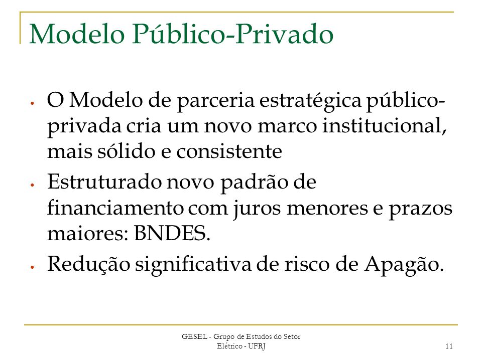 Modelo Público-Privado