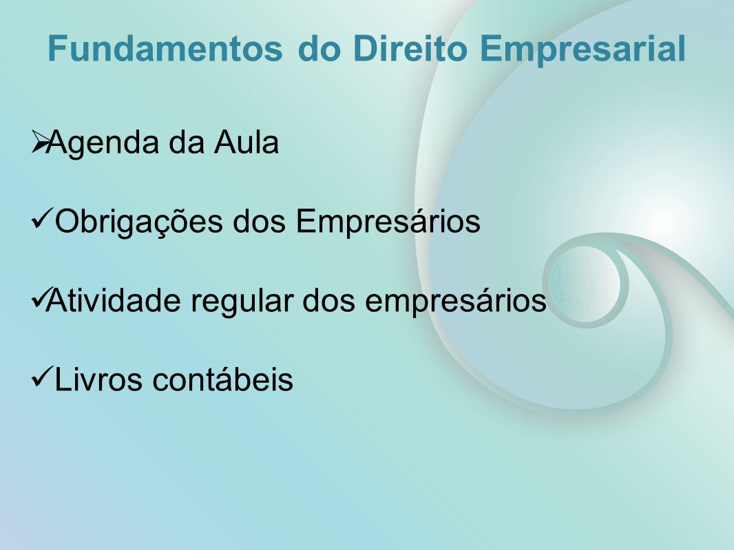 Fundamentos Do Direito Empresarial Ppt Carregar 9924